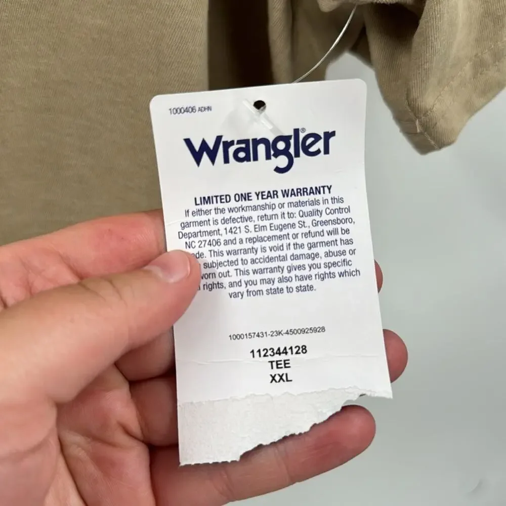 NWT Wrangler Mens Rope Logo Short sleeve Graphic T Shirt - Picture 4 of 6